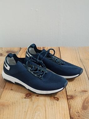TBS Les Mariniers Navy Knit Lightweight Trainers Size 39